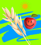 Logo Hub di Salerno del progetto Rete con illustrazione elementi agricoltura