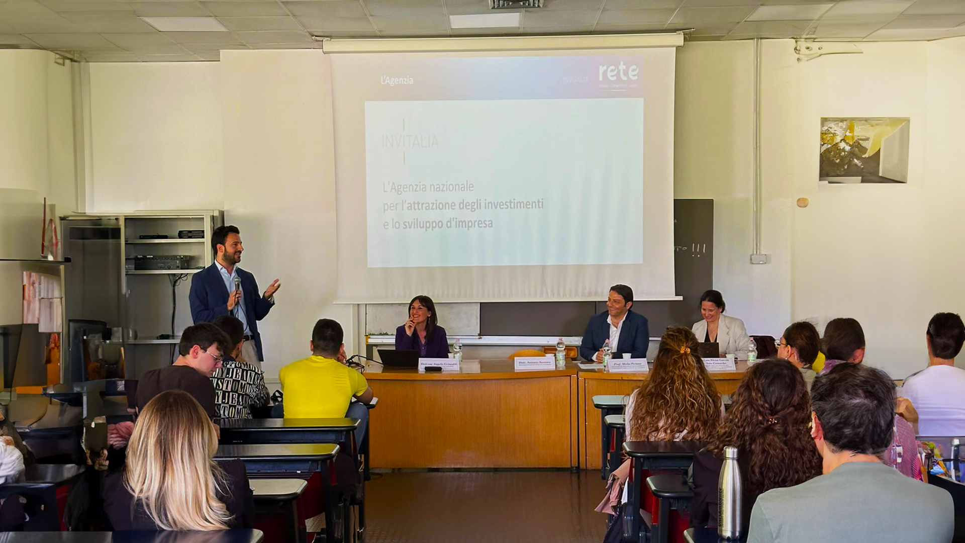 Il progetto Rete presentato agli studenti del corso in Strategic Management di UNISA 