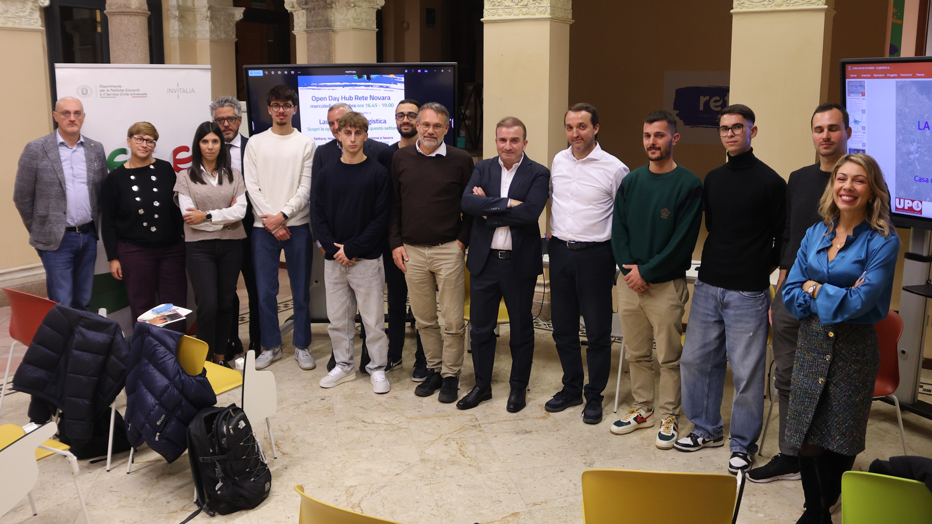 Un momento dell’incontro del 29 ottobre 2025 dedicato alla logistica, con gli interventi del prof. Marcello Tadini (Università del Piemonte Orientale) e di Massimo Casimiri (Intermodaltrasporti).