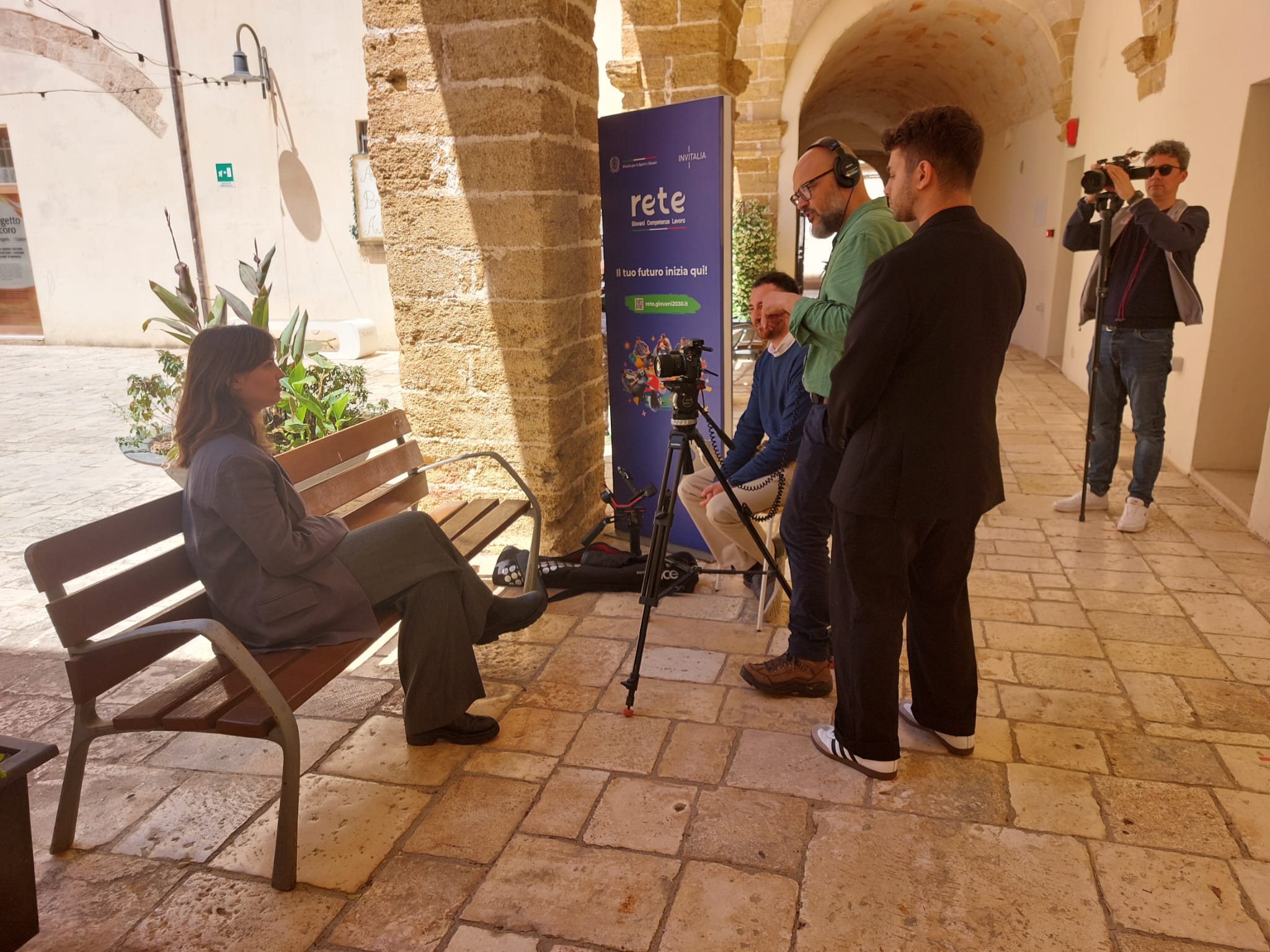 Riprese per “HAKA – L’urlo dei giovani”, il programma Rai che ha raccontato le storie e le opportunità offerte ai giovani dagli Hub Rete in tutta Italia.