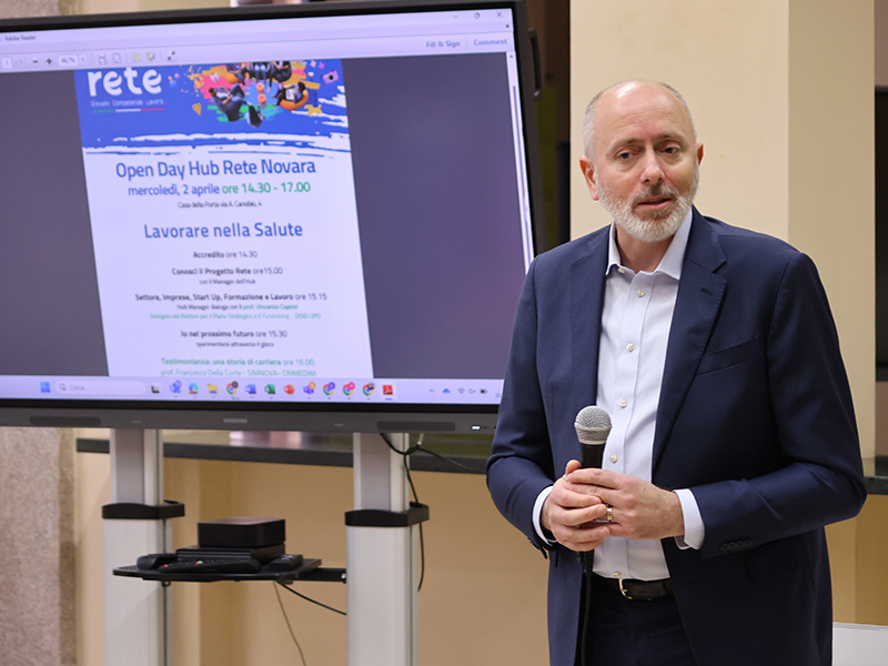 Momenti dell’Open Day “Salute e Innovazione” all’Hub Rete Novara