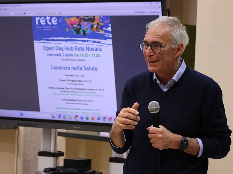 Momenti dell’Open Day “Salute e Innovazione” all’Hub Rete Novara