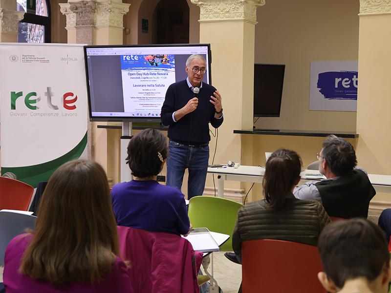 Momenti dell’Open Day “Salute e Innovazione” all’Hub Rete Novara